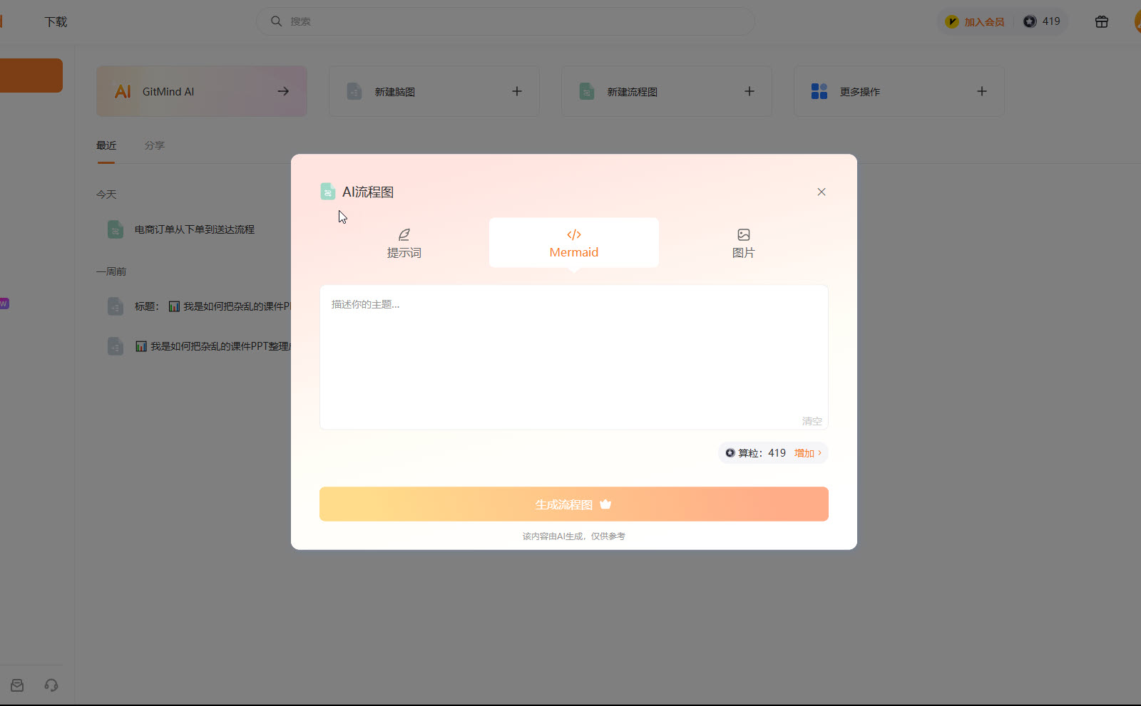mermaid到流程图